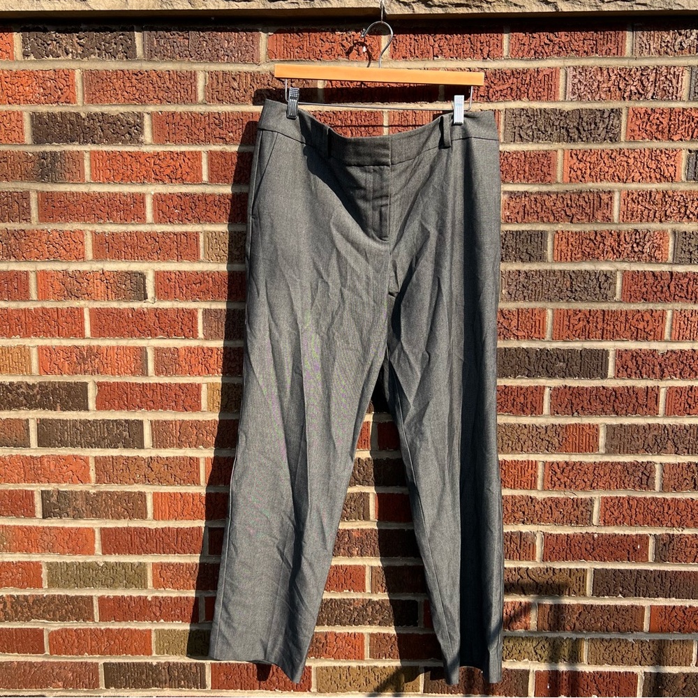 Ann Taylor Gray Mid Rise Modern Fit Trousers Pants